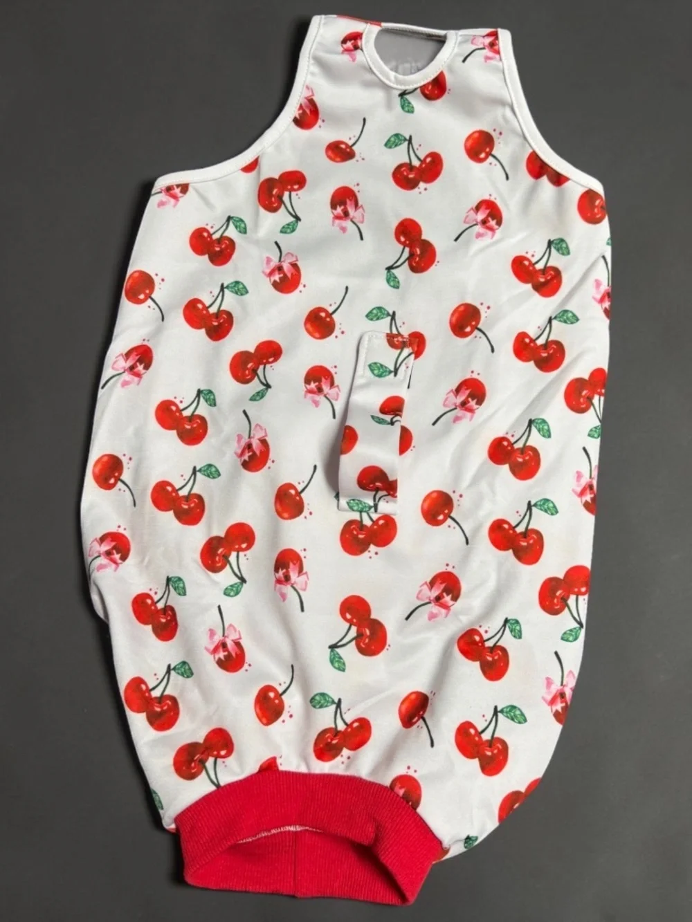 Dog Recovery Suit Large Cherry Print Surgery Onesie NWOT